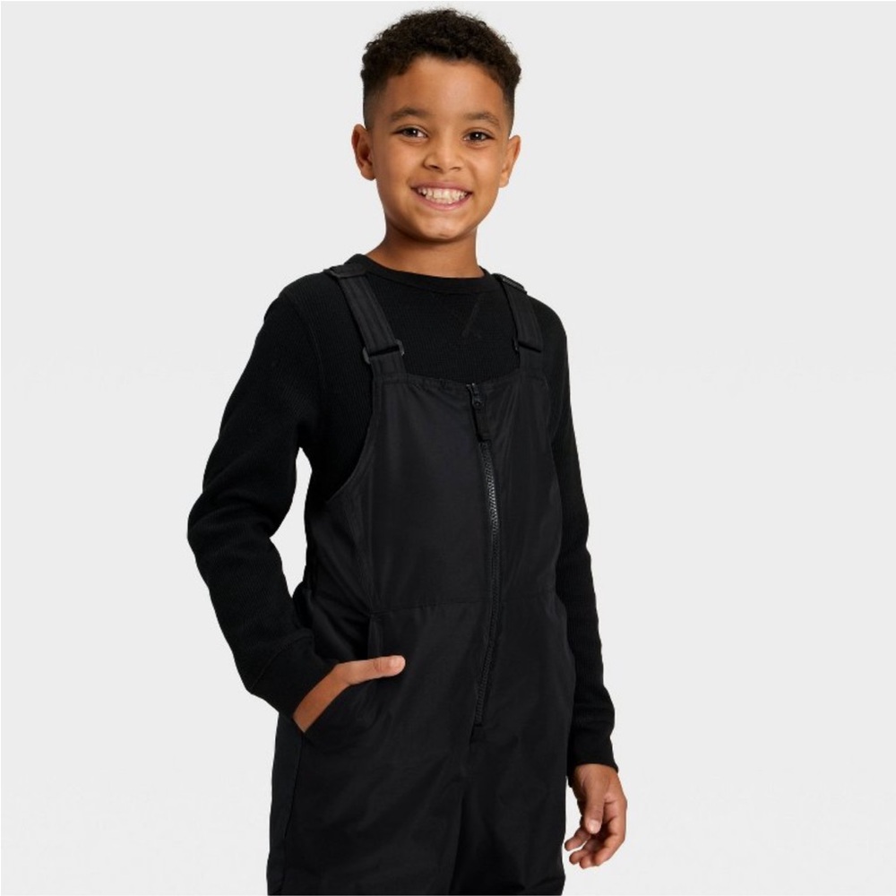 Cat & Jack Kids Snow Bib Winter Clothes Black Size M